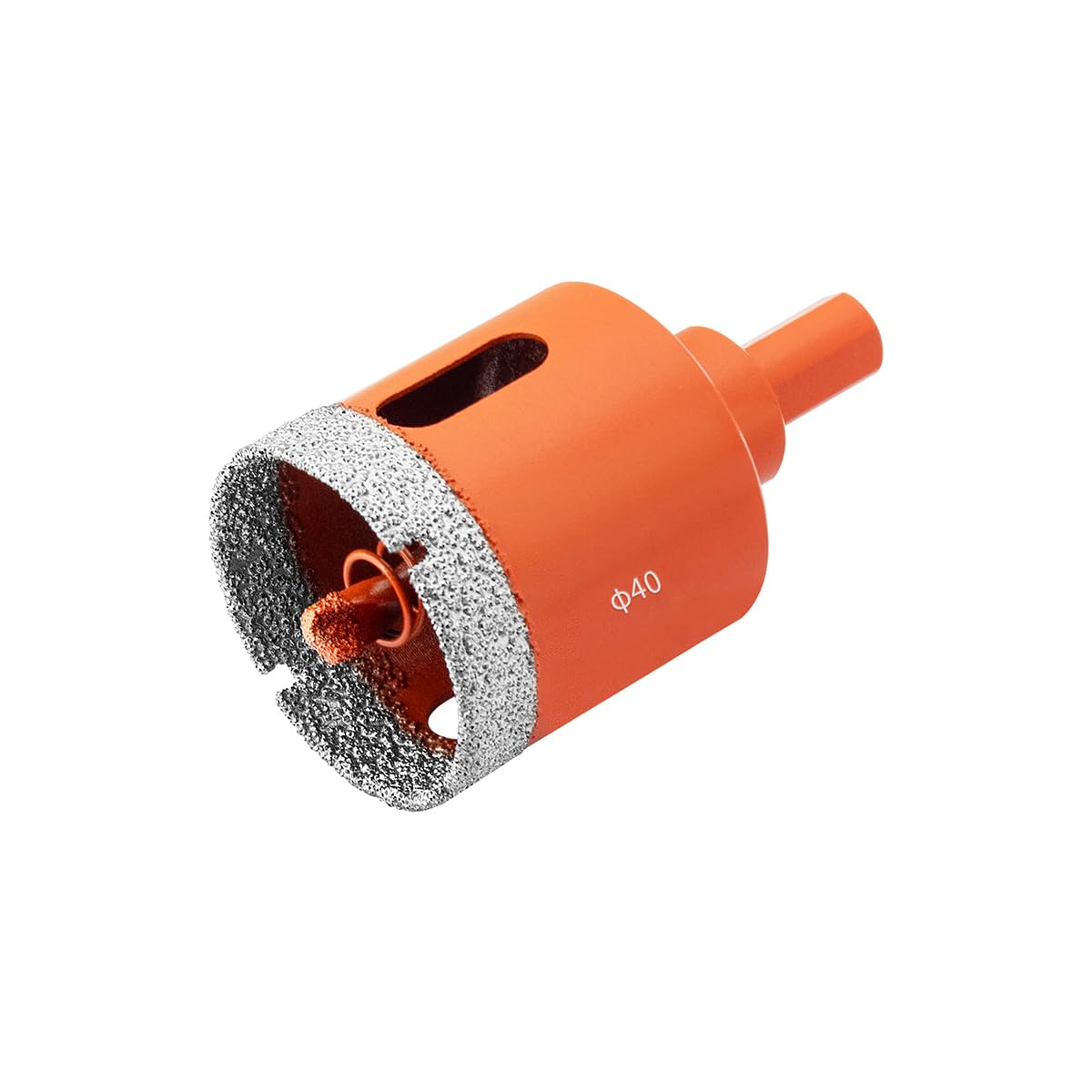 Meccion Diamond Hole Saw 40mm with Pilot Guide Bit, Professionals Brazed Diamond Drill Bit Hole Cutter for Tile, Porcelain, Glass, Ceramic, Marble — image 1
