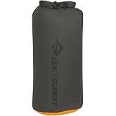 Sea to Summit eVac Dry Bag, Roll-Top Compression Sack, 13 Liter, Beluga Black