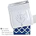Creative Scents Vintage White Tissue Box Cover Square – French Country Tissue Box Holder Square - White Tissue Holder for Bathroom with Durable Crafted Sliding Bottom for Tissues Cube Box