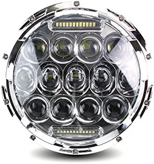 Cyron 75W Beast Phillips 7" LED Projection Headlight + DRL, Bright White 6000K, 4000 Lumen, IP67 Waterproof, Long Throw Hi/Lo Beam, Socket H4 H13 Adapter included