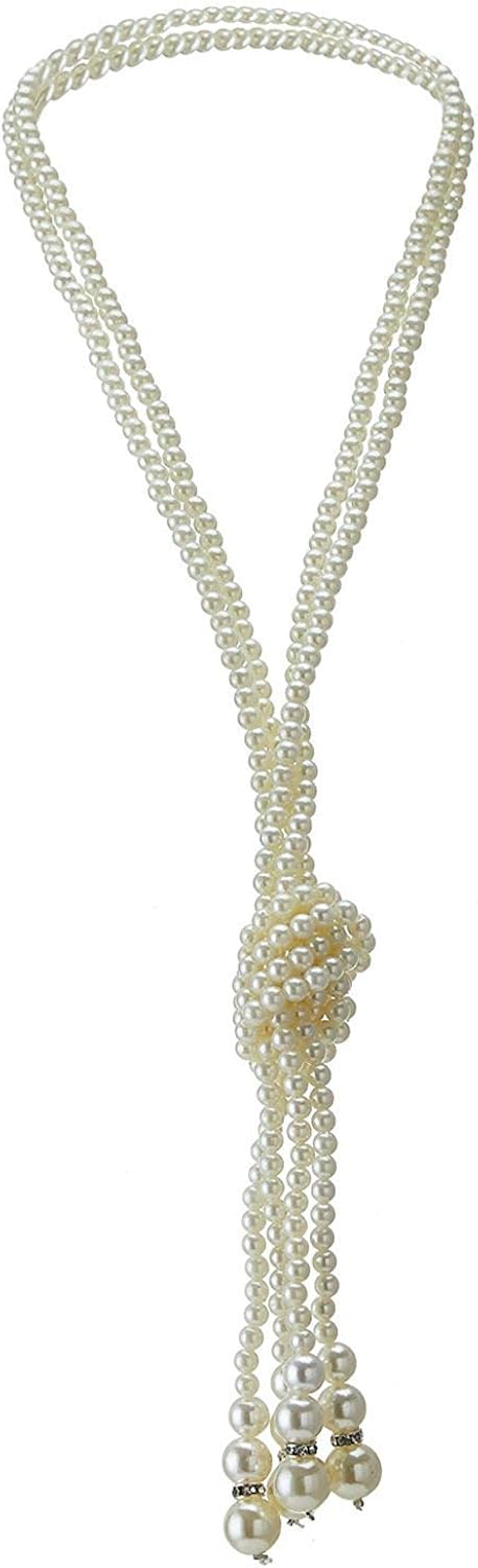 1920s Great Gatsby Accessories Set for Women,Costume Flapper Headpiece Headband,M1: Clothing