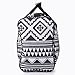 5 Cities Carry On Lightweight Small Hand Luggage Cabin on Flight & Holdalls (Aztec Black/White)