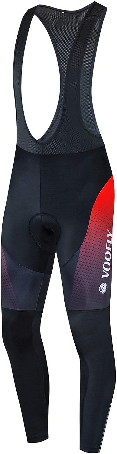 voofly Cycling Bib Pants for Men Gel Padded Compression Bike Riding Leggings Stretch Bicycle Tights: Clothing