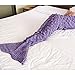 ONEPACK Mermaid Tail Crochet Blanket Chrismas Gift,Handmade Mermaid Blanket,Soft Sleeping Reading Watching Sofa Camping Blankets(Adult, 73