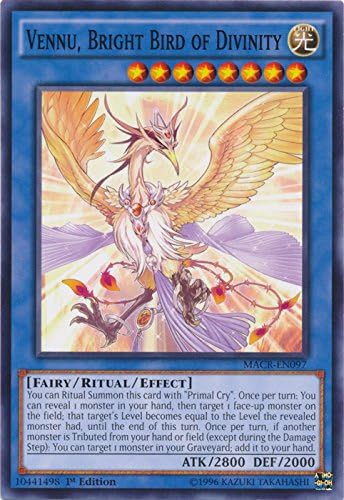 yu-gi-oh Vennu, Bright Bird of Divinity - MACR-EN097 - Common - 1st Edition - Maximum Crisis (1st Edition)