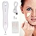 Mole Wart Spot Removal Pen, Electric Body Facial Skin Freckle Dot Blemish Skin Tag Remover Home Kit, Portable USB Chargeable Beauty Pen (White)
