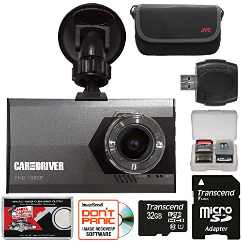 Car and Driver CDC-608 1080p HD Ultra Slim Car Dashboard Video Recorder Camera with 32GB Card + Case + Reader + Kit Car and Driver CDC-608 1080p HD Ultra Slim Car Dashboard Video Recorder Camera with 32GB Card + Case + Reader + Kit