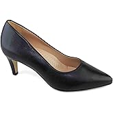 Marc Joseph New York Women's Closed Toe 2.5" High Heels Dress Pointed Toe Wedding Pump Slip On Fashion Comfort Shoes Black Napa Soft 10