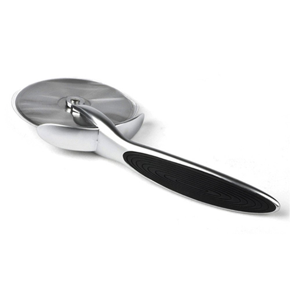 Stainless Steel Pizza Cutter With Round Shape Handheld Pizza Knife Cutter Cake Cut & Slice Thick & Thin Crust Pizza Instantly Super Sharp and Easy to Clean Slicer