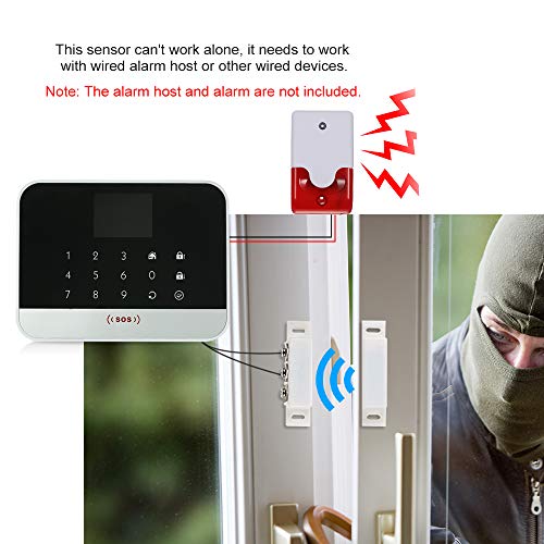 Wired Plastic Magnetic Switch Door OWSOO Window Open Intrusion Detector NC/NO Optional Output Alarm Accessories Chest Lamp Sensor - Thumbnail 2