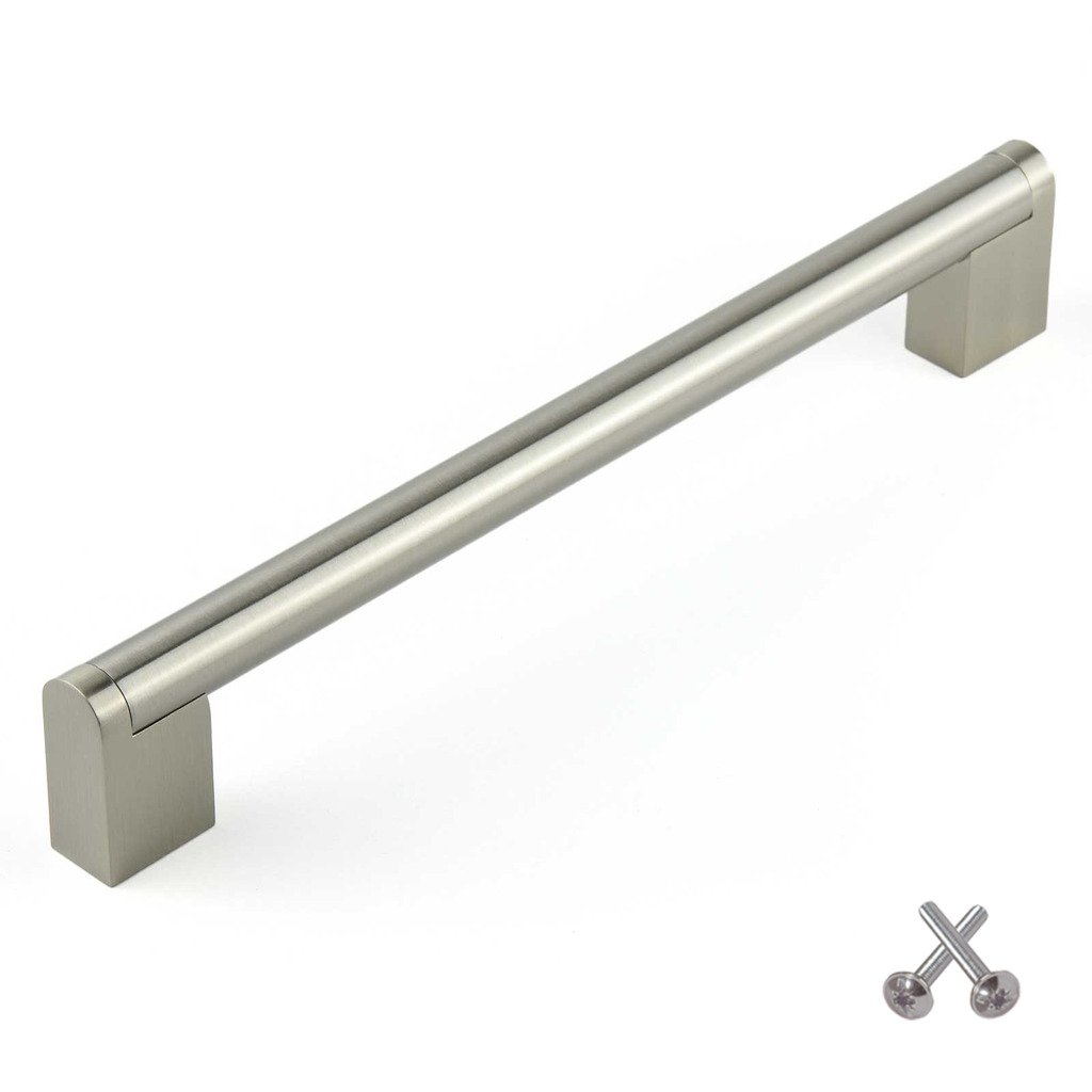 Boss Bar Kitchen Door Handle Cupboard Drawer Bedroom furniture handles Brushed Steel