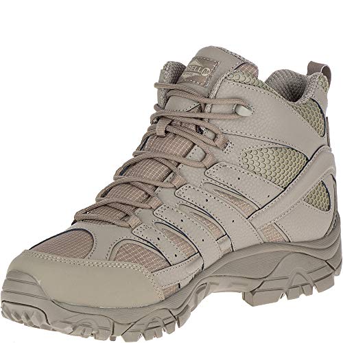 Merrell Moab 2 Mid Tactical Waterproof Boot Wide Men 8.5 Brindle on