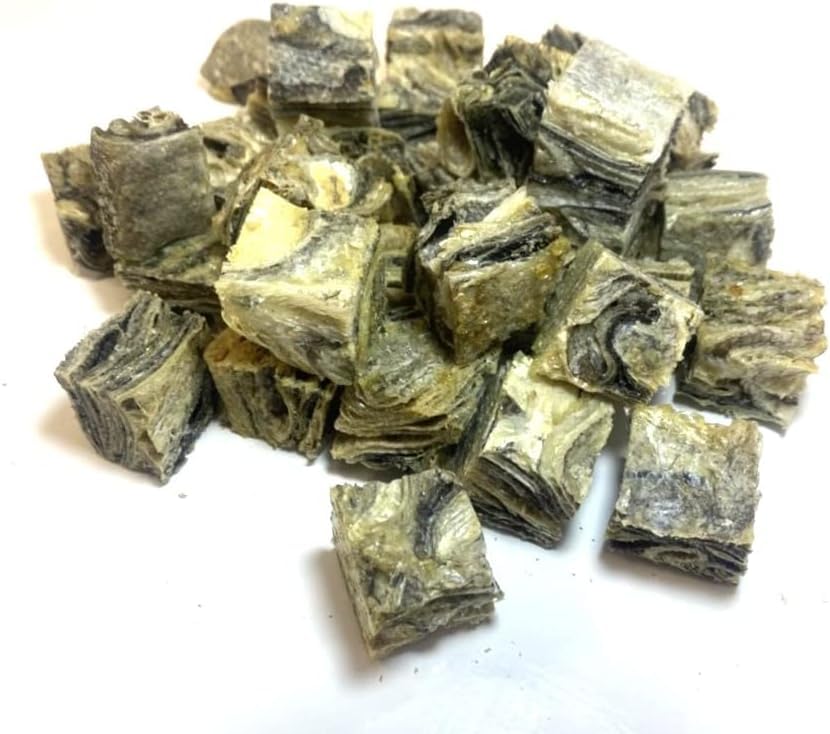 Medium Cod Fish Cubes 100g PREMIUM 100% Natural Dried Fish Skin Dog Treats Chews U.K. Sourced Air-Dried CLS
