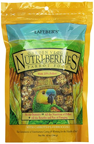 Lafeber's Gourmet Garden Veggie Nutri-Berries for Parrots 10 oz Bag