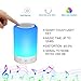 Night Light Bluetooth Speaker, Portable Wireless Bluetooth Speaker, 6 Color LED Themes Bedside Table Light/Smart Touch Control Color Changing Stereo Subwoofer, Handsfree/Phone/MicroSD/Supportedthumb 4