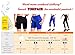 Yogipace (S-2XL) Women's Side Pockets Running Tights Compression Pants Workout Leggings Cycling Tights without Chamois