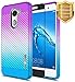 NageBee for Huawei Ascend XT 2 Case with [Full Cover Tempered Glass Screen Protector] [Frost Clear] [Carbon Fiber] Slim Soft Cover Case for Huawei Ascend XT2 H1711 / Huawei Elate 4G LTE -Purple/Blue