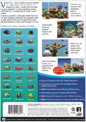 Marine Aquarium Deluxe 3.0 Screensaver, Version 3