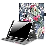 Fintie New iPad 9.7 Inch 2017 / iPad Air 2 / iPad Air Case - [Corner Protection] Multi-Angle Viewing Folio Stand Cover w/ Pocket, Auto Wake / Sleep for Apple iPad 2017, iPad Air 1 2, Protea Paradise