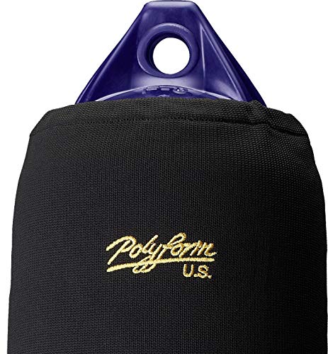polyform EFC-6 Black Boat Fender Cover, Fits F-6 Boat Fenders - Thumbnail 4