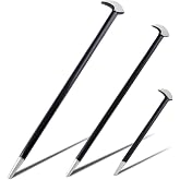 LEONTOOL 3PCS Rolling Head Pry Bar Set Heavy Duty Indexing Pry Bar Set | 6 Inch 12 Inch 16 Inch Automotive Pry Bars, For Automotive Machinery Aligning &amp; Prying, Hand Tool Pry Tool, Carbon Steel