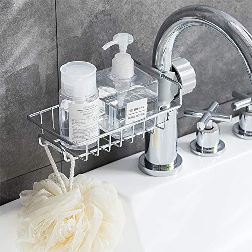 image for Homeditor 304 Stainless Steel Sponge Holder, Kitchen Sink Organizer, R