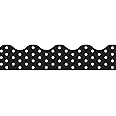 Trend Polka Dots Black Terrific Trimmers, Bulletin Board Borders, 39 Feet