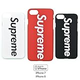 Street Fashion Classic [3 Pack] - Hard Plastic Protective Cases / Cover / Skin / Bumper - iPhone 7 & iPhone 8 - 4.7” (Black/Red/White)