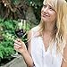 Hand Blown Crystal Wine Glasses - Bella Vino Standard Red/White Wine Glass Made from Crystal Glass, Perfect for Any Occasion, Great Gift, Set of 2, Clear (Red wine glasses)