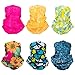 Toes Home 6PCS Outdoor Magic Headband Elastic Seamless Bandana Scarf UV Resistence Sport Headwear Boho Series for Yoga Hiking Riding Motorcycling