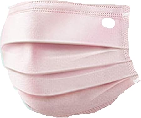 Amazon マスク 小さめ 50枚入 使い捨てマスク ピンク プリーツ型 一次性防護 3層構造 高密度フィルター 耳が痛くならない 飛沫防止通気性 Ydscsci 布マスク
