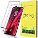 QHOHQ [2 Pack] Screen Protector for Xiaomi Mi 9T / 9T Pro,[Full Coverage] Tempered Glass Case Friendly Protection Film for Xiaomi Mi 9T / 9T Pro (Black)