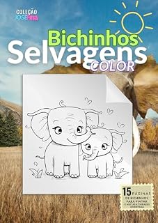Livro Bichinhos selvagens color: Bichinhos fofinhos para colorir