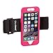 TuneBand for iPhone 6 and iPhone 6S, Premium Sports Armband with Two Straps and Two Screen Protectors, Pink