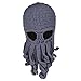 Vbiger Beard Hat Beanie Hat Knit Hat Winter Warm Octopus Hat Windproof Funny for Men & Women, Grey, One Size