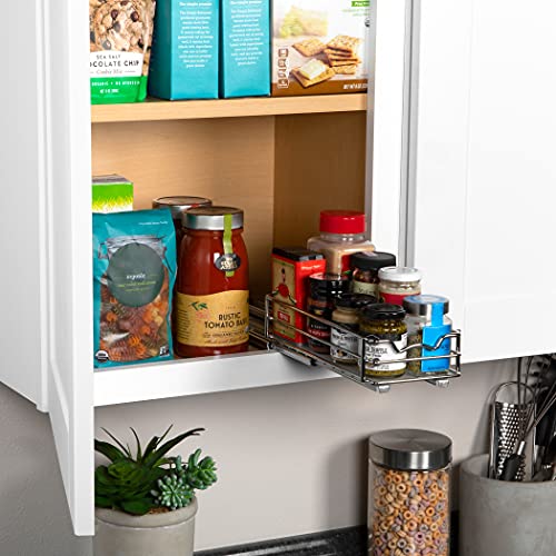 Pull Out Spice Rack Organizer for Heavy Duty Slide Out Double