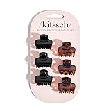 Kitsch Recycled Plastic Mini Puffy Claw Clips 6pc