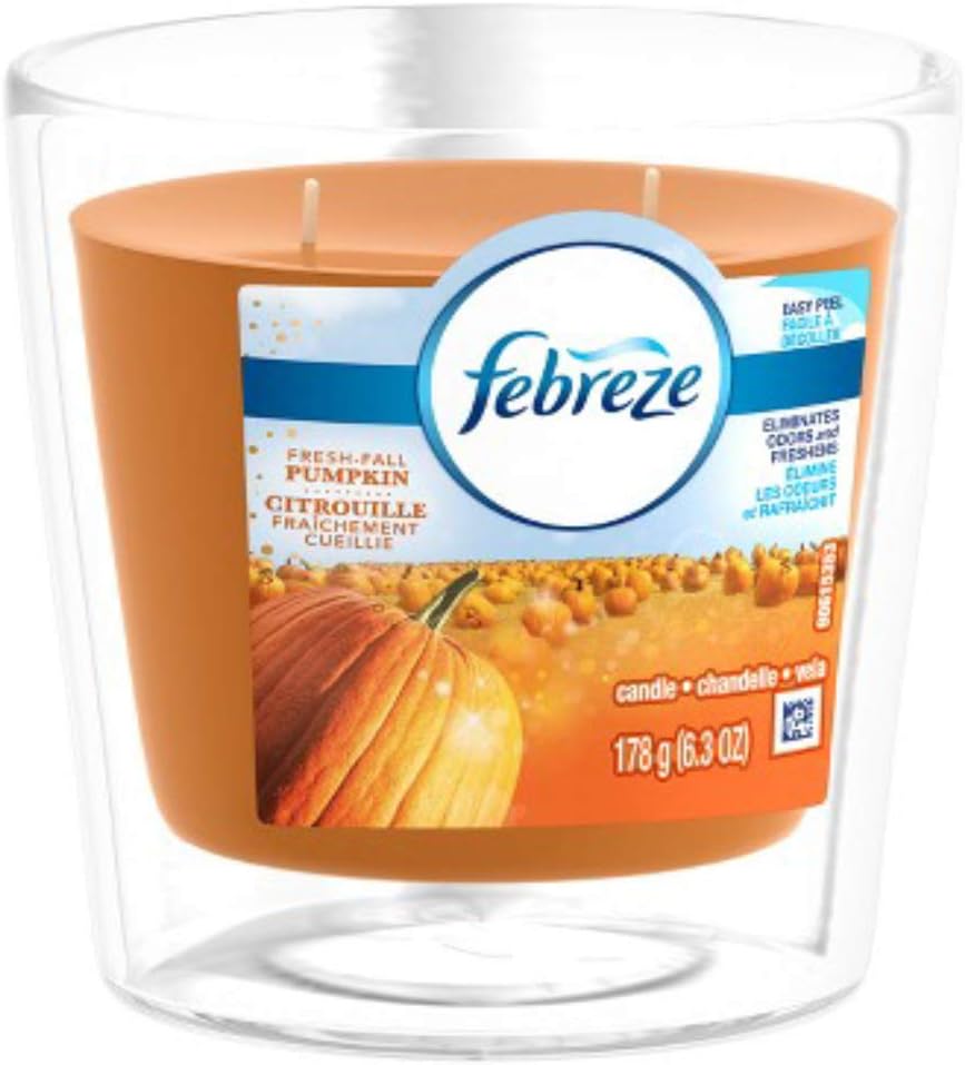 Febreze Fresh Fall Pumpkin Candle - 6.3oz