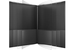 NICKY'S FOLDERS Nicky's® Multi Pocket Organizer, 10 or 14 Page Folder, Water Proof, Patented Tear-Resistant, Flexible Plastic, Proudly Made in USA, Binder Substitute. (14-in-1 Black)