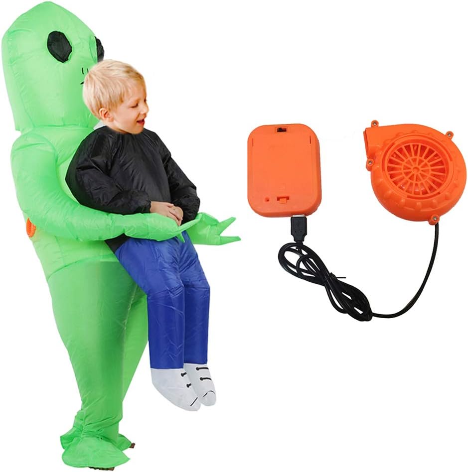 PUAO Halloween Inflatable Costumes, Alien Inflatable Cosplay Costume for Kid