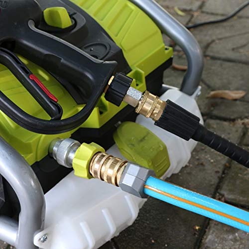 STYDDI Quick Connect Pressure Washer Adapters, Power Washer Hose Brass