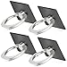 SENHAI Cell Phone Holder, 4 Pack Universal Smartphone Ring Grip Stand Car Mounts for iPhone, ipad, Samsung HTC Nokia Smartphones, Tablet (4 Black)