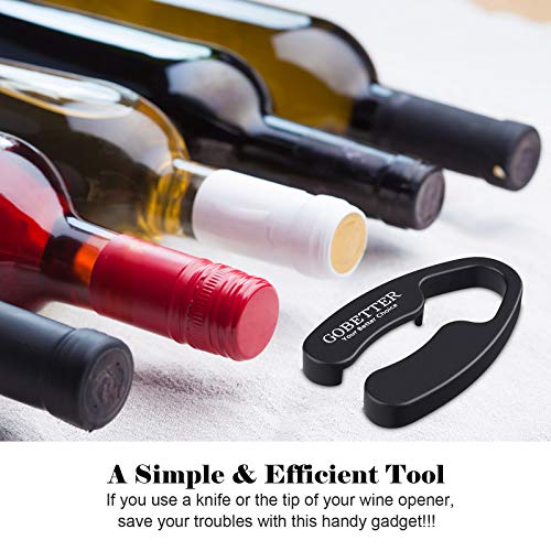 Wine Foil Cutter Design [2 Pieces], 4 Stainless Blades Foil