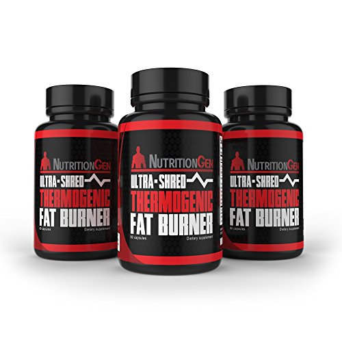 Ultra Shred Thermogenic Fat Burner - Best Weight Loss Pills - Appetite Suppressant with Glucomannan and Hoodia - Shred Fat Quickly - Best Thermogenic Energy Supplement - 90 Day Ultra Shred Thermogenic Fat Burner - Best Weight Loss Pills - Appetite Suppressant with Glucomannan and Hoodia - Shred Fat Quickly - Best Thermogenic Energy Supplement - 90 Day
