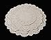 Aipleril 108 Pieces White Paper Doilies,Lace Paper Round Doily Assorted Sizes 6.5