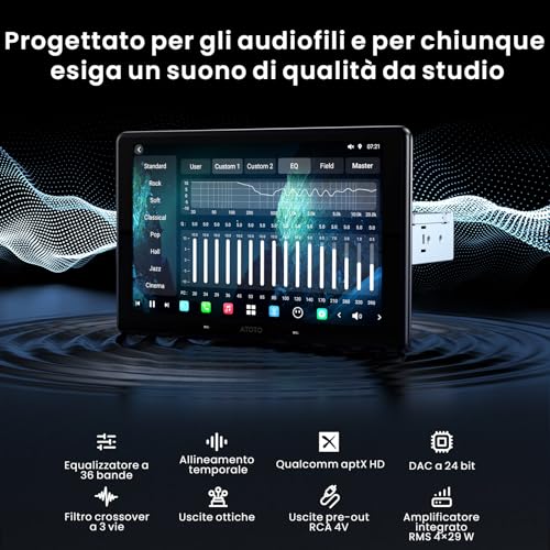 ATOTOZONE X10 10 Inch Android Car Radio, Floating Screen, 1 DIN / 2 DIN, AI Agent & AI Vision, LiveView Re-bike, Parking Surveillance, 4G LTE, 8G+128G, Audio 7.1.2 ch, CarPlay & Android Wireless Car