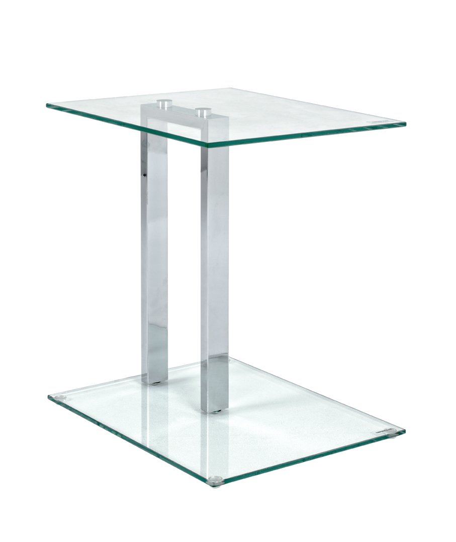 HAKU End Table chrome, Metal - Dim.: W 45 x H 50 x D 35 cm, Style: Modern
