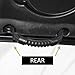 Opall 4 x Grab Handles Grip Handle For Jeep Wrangler YJ TJ JK JKU Sports Sahara Freedom Rubicon X & Unlimited X 2/4 door Roll Bar 1995-2016 (4pc, Black Windshield Pillar Handles)