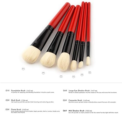 Todxie TM 6pcs Professional Makeup Brushes Set Highlighter Make up Tools Kit Foundation Powder Eyeshadow Lip Brush