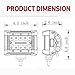OFFROADTOWN Side Shooter LED Pods, 2pcs 4inch 120W LED Work Light Bar Offroad Driving Lights Spot Flood Combo Fog Lamp for Off-Road Truck Car ATV SUV Boat